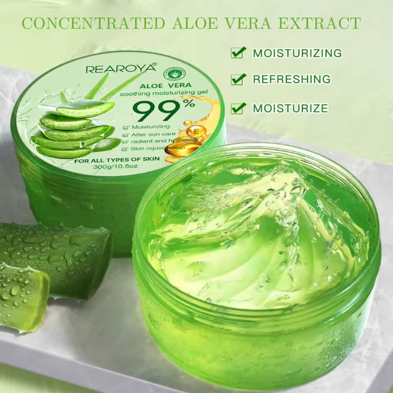 REAROYA Aloe Vera Gel 99% 300g