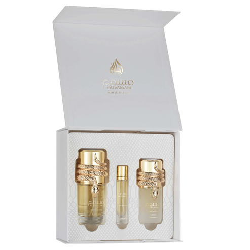 Musamam White Intense Perfume 3pcs Gift Set by Lattafa