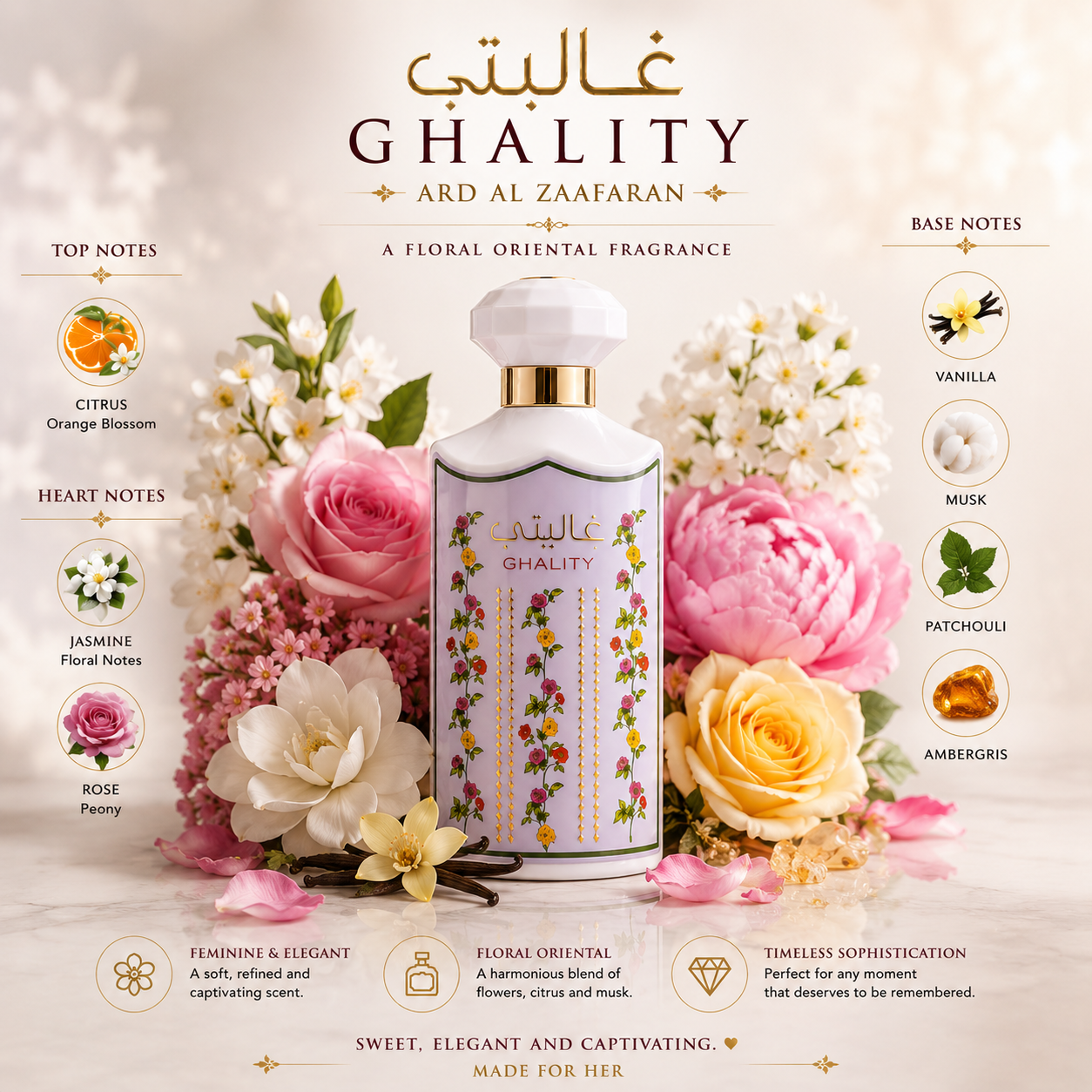 Ghality Eau De Parfum 100ml Ard al Zaafaran