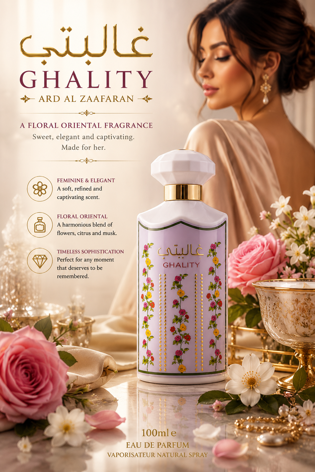Ghality Eau De Parfum 100ml Ard al Zaafaran