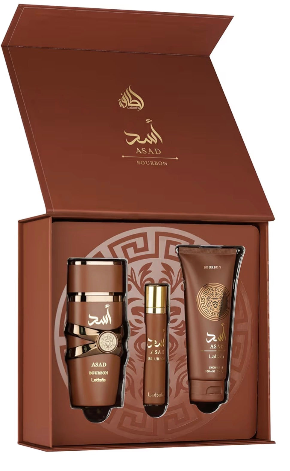 Asad Bourbon Perfume 3pcs Gift Set Lattafa