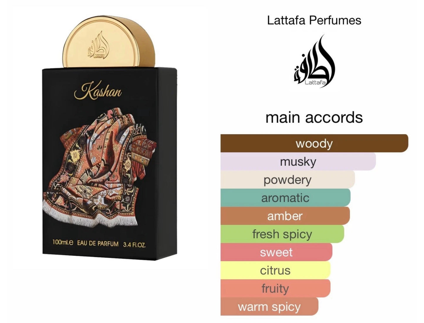 Kashan Lattafa Pride 100ml EDP | Long Lasting Arabic Perfume | Citrus & Bergamot