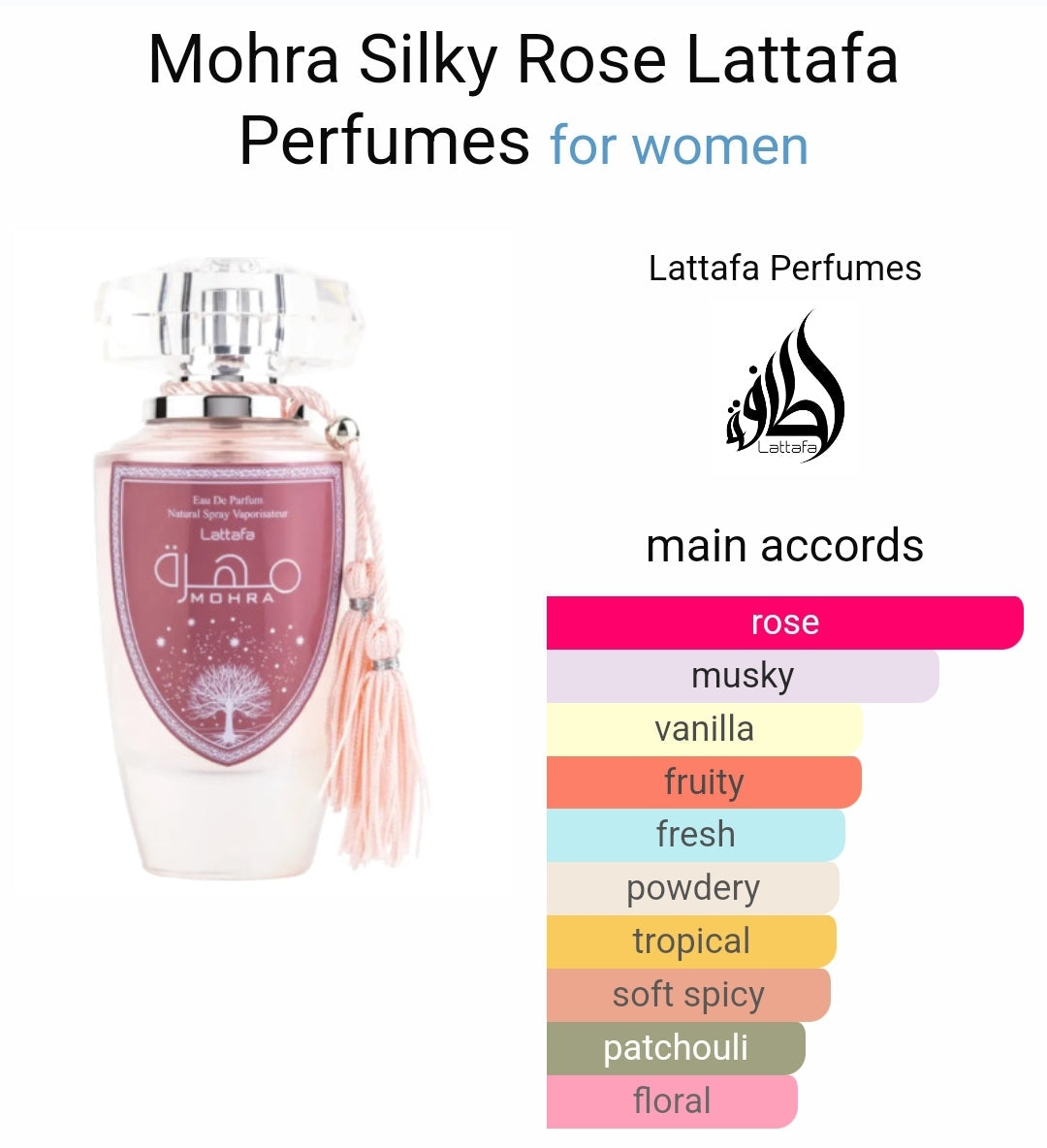 Mohra Silky Rose Perfume Lattafa
