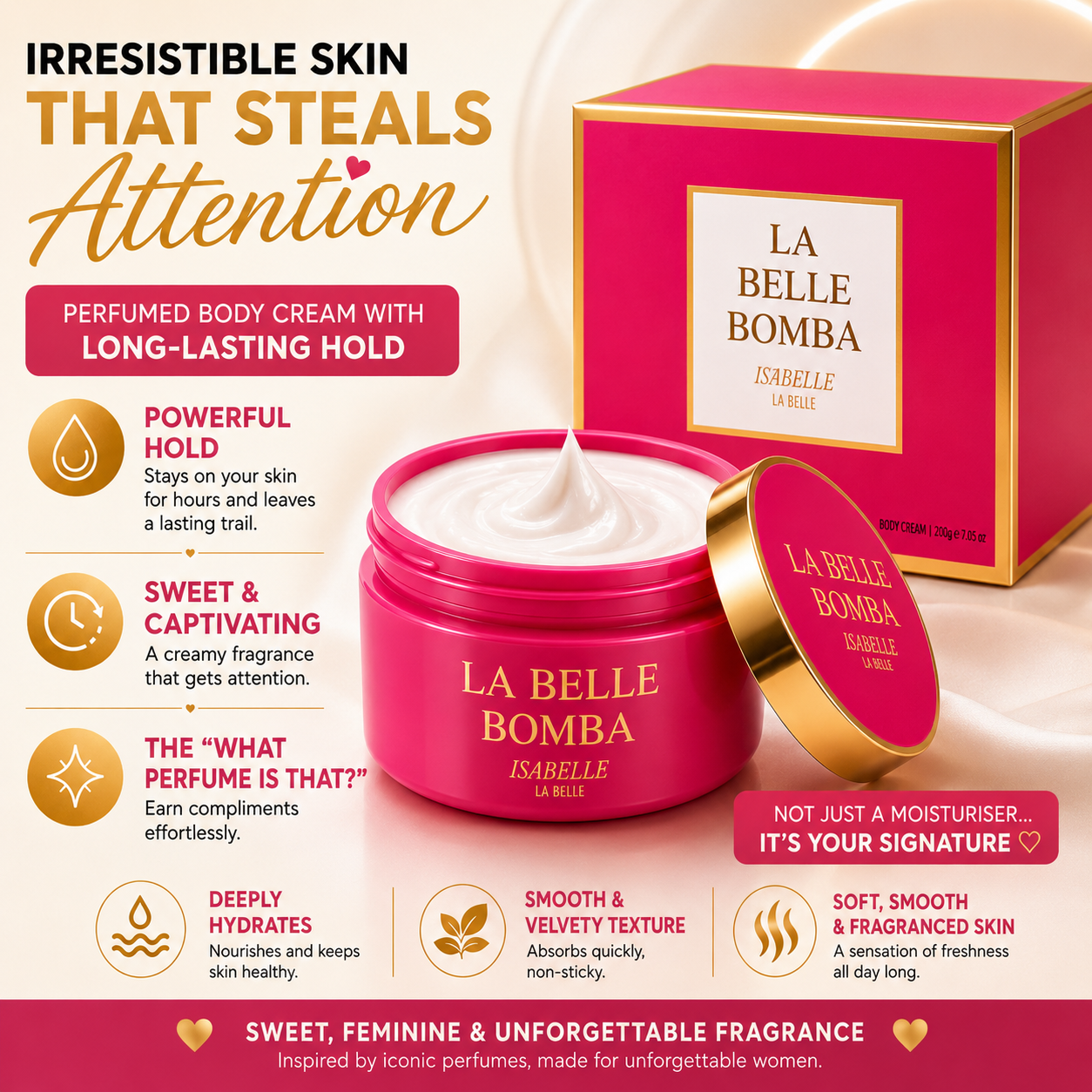 La Belle Bomba Body Cream 200g – Isabelle La Belle